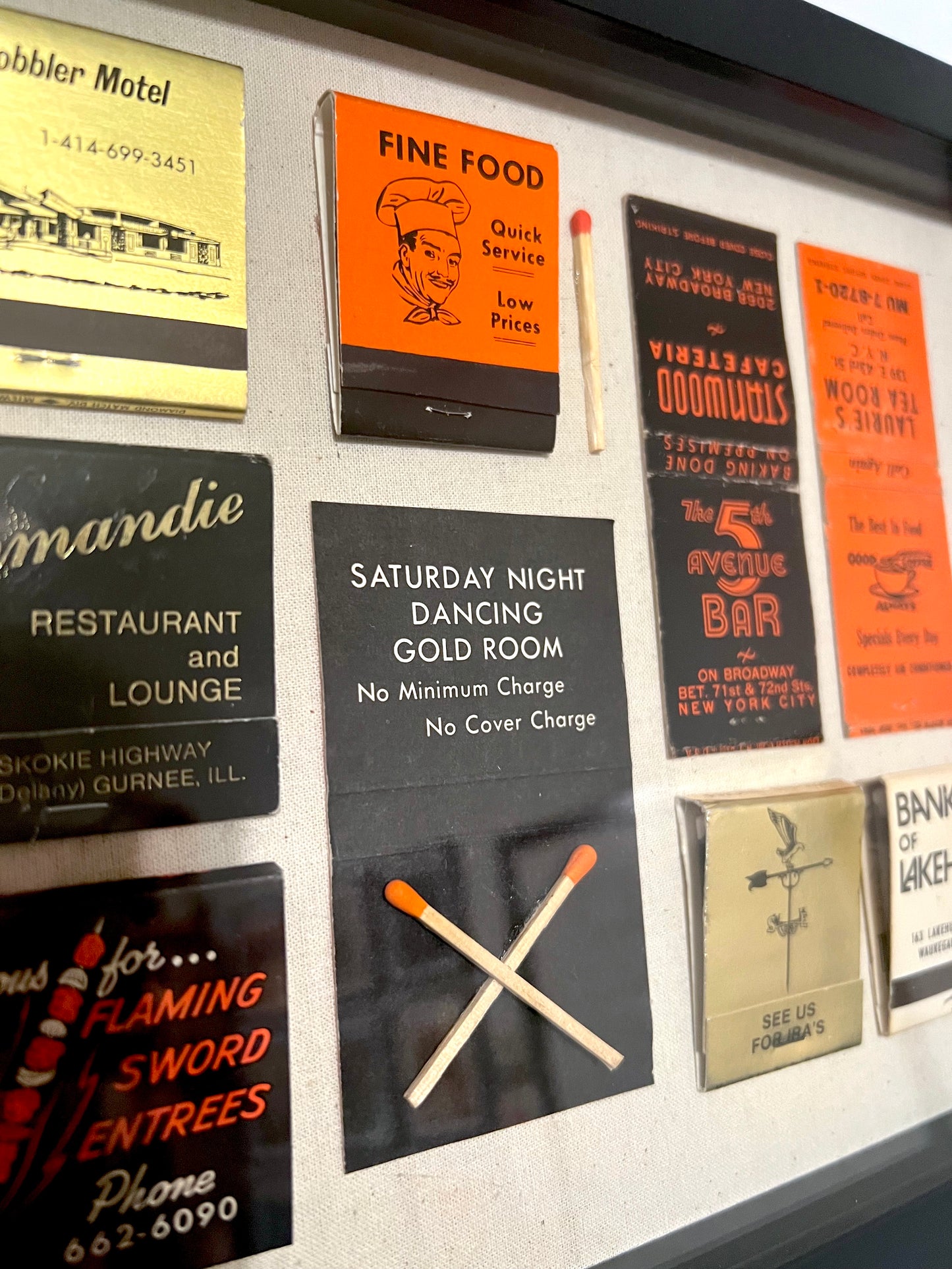1 of 1 Vintage Matchbook Shadowbox