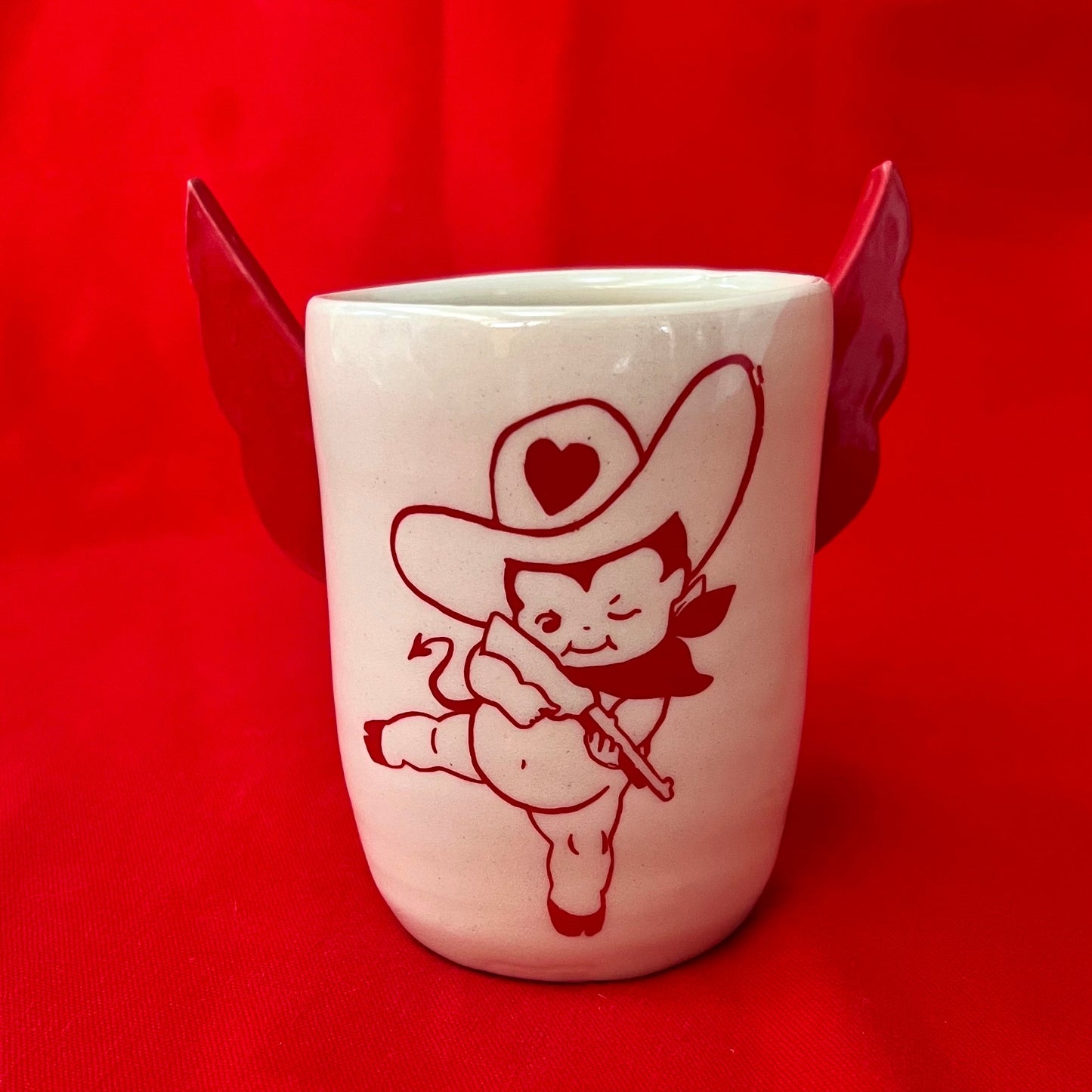 Cowboy Kewpie Winged Vessel **slight damage**