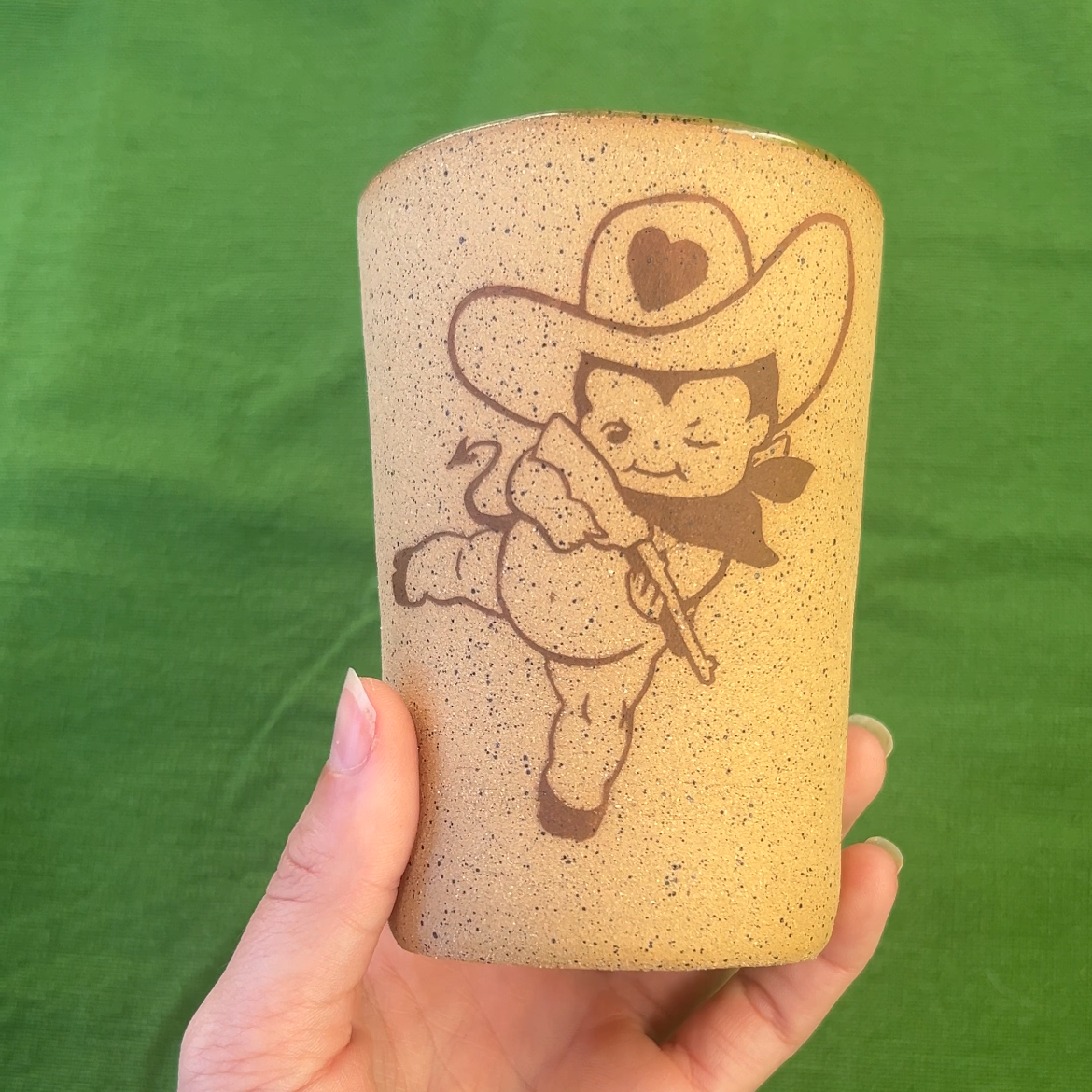 Cowboy Kewpie Vessel