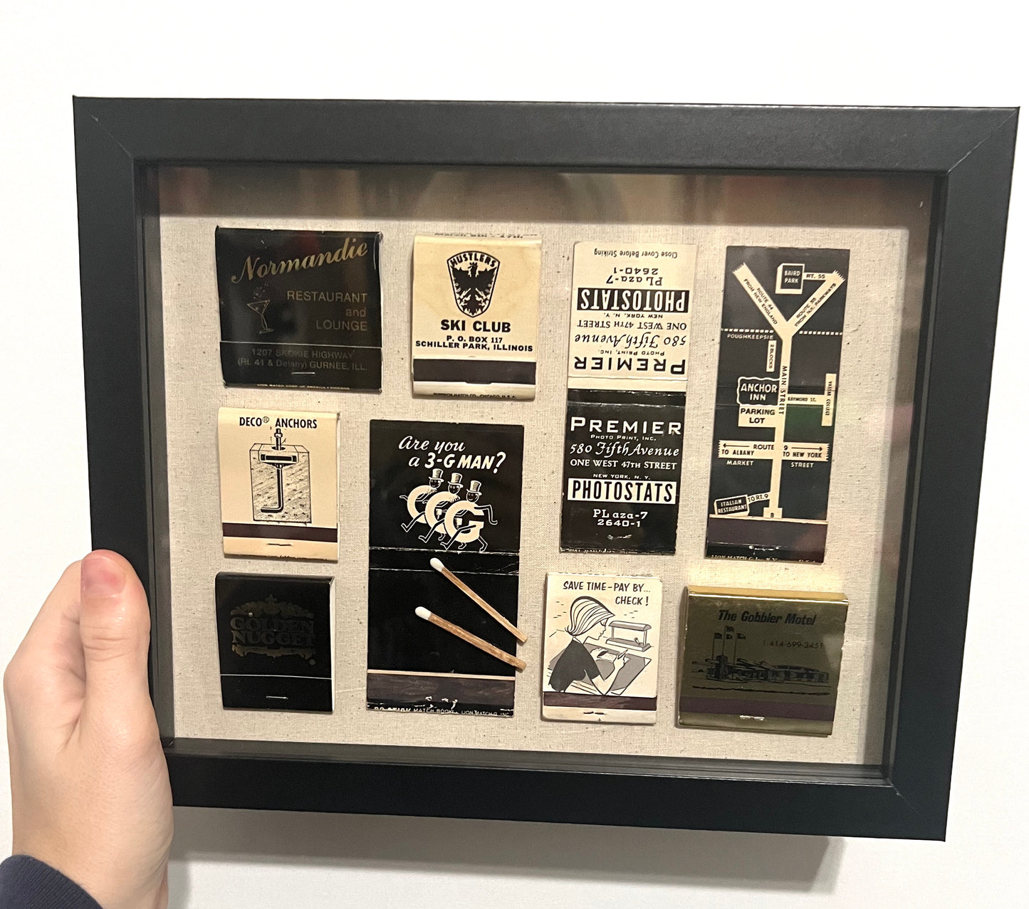 1 of 1 Vintage Matchbook Shadowbox