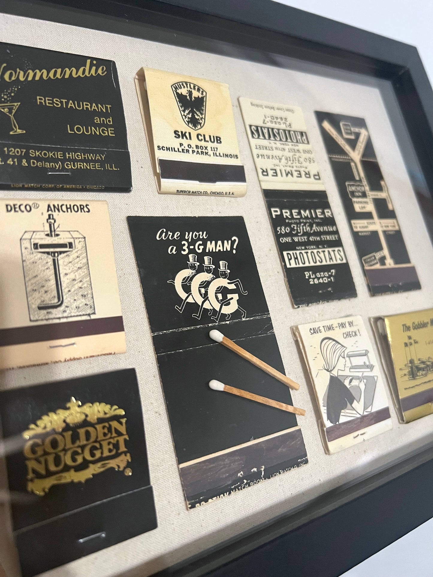 1 of 1 Vintage Matchbook Shadowbox