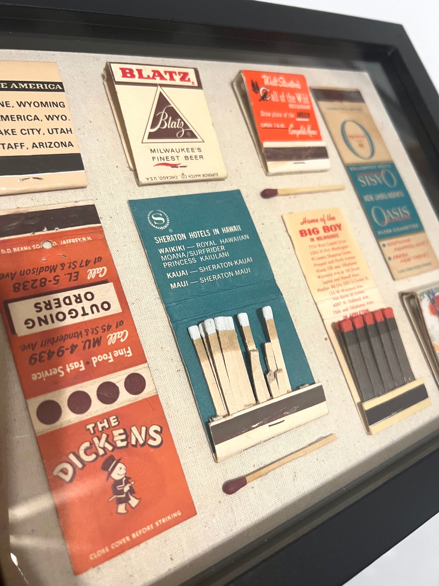 1 of 1 Vintage Matchbook Shadowbox