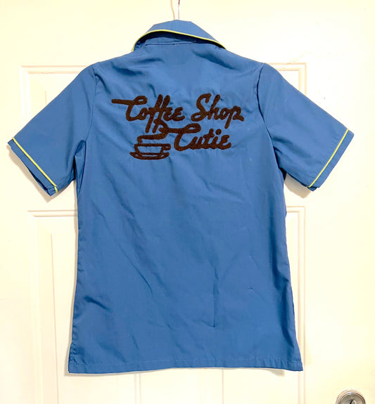 1 of 1 Coffee Shop Cutie! Chainstitched Shirt